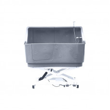 Plastová vaňa s elektrickým zdvihom so zadným panelom 148x80cm ŠEDÁ