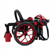 Vozíček pre psov zadné nohy ANYONEGO Style červeno-čierna veľ. M