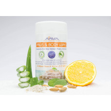 Bylinné utierky na telo pre psov a mačky 18x12 cm ARAVA 50 ks