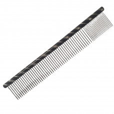 Kovový hrebeň 25 cm čierny 20/80 hroty 34 mm