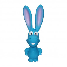 Latexová hračka pre psov MISOKO - oslík dlhé uši, modrý, 17 cm