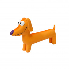 Latexová hračka pre psov MISOKO - pes, oranžový, 21 cm