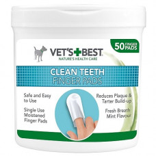 Čistící návlek na prst na zuby pro psy VET´S BEST 50 ks