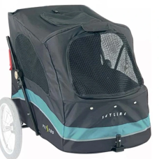 Náhradný poťah na kočík pre psov PetStro do 45 kg (čierno-tyrkysová)