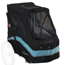 Náhradný poťah na kočík pre psov PetStro do 30 kg (čierno-tyrkysová)