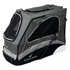 Náhradný poťah na kočík pre psov PetStro do 55 kg (čierno-strieborno-šedá)