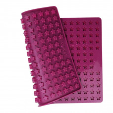 Silikónová pečiaca formička na maškrty COLLORY hviezdičky 1,5x1,5 cm – vínová