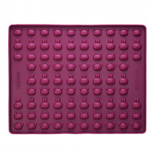 Silikónová pečiaca formička na maškrty COLLORY Happy Pets cca 2,3 x 2,3 cm – vínová