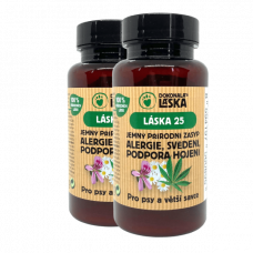 LÁSKA 25 Jemný prírodný zásyp alergie, svrbenie, podpora hojenia - 180 g