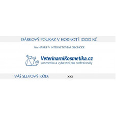 Darčekový poukaz na nákup v hodnote 1000 Sk (dopravu zvoľte OSOBNÝ ODBER - PREDAJNÝ SKLAD VO SVETICIACH - poukaz zašleme emailom)