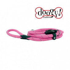 Nylonové lanové reflexné vodítko pre psov RUN-AROUND ružové Veľkosť: 14 mm x 1,5 m