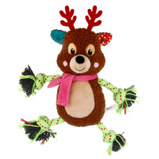 Plyšová vianočná hračka pre psov MISOKO & CO - pískací sob 27 x 10 x 10 cm