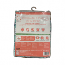 Absorpčná prateľná podložka pre psov MISOKO 40 x 50 cm s potlačou šteňatá - mentolová