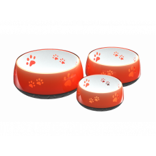 Protiskluzová stabilní miska pro psy HS oranžová Objem: 1800 ml