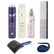 Bieliaci a rozjasňujúci balíček DOMÁCA STAROSTLIVOSŤ pre psov s prerezávačom