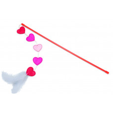 Beeztees Škádlítko pre mačky Valentínske srdiečka 50cm