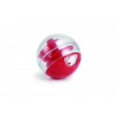 Beeztees Loptička na maškrty pre mačky plastový červený Twirly 5,5cm