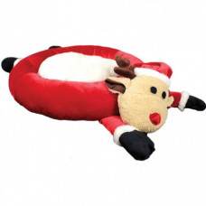 Vianočný pelech sa sobí hlavou pre psy a mačky 60 x 60 cm