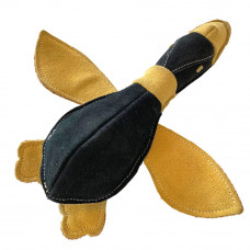 Kachna DORIS hračka pro psy z kůže a juty 30 cm