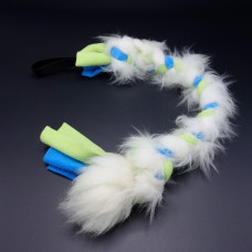 Fleecové Preťahovadlo pre psov s ovčou kožušinou - veľ. cca 40 cm (rôzne farby)