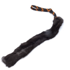 Přetahovadlo pro psy Králík 40 cm - krátká rukojeť - oranžovo-černé