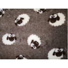 Pelech pre psov VetBedding Premium - výška 30 mm (ovečky - hnedá)