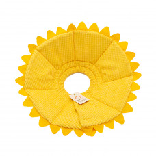 Ochranný textilný golier pre psov MISOKO veľ. M 23-32 cm - slnečnica