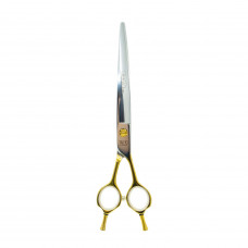 Nožnice TAURO PRO LINE Janita Plunge line 7,5" (19 cm) zahnuté - zlaté krúžky