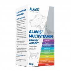 ALAVIS Multivitamín pre psy a mačky 60g