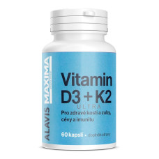 ALAVIS MAXIMA Vitamín D3 K2, 60 kapsúl ALAVIS MAXIMA Vitamín D3 K2, 60 kapsúl