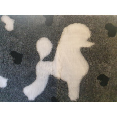 Pelech pre psov VetBedding biely pudel 100 x 75 cm