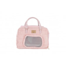 Cestovná taška MISOKO pre domácich miláčikov, 41,5 x 23 x 28 cm ružová