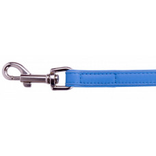 COLLAR Kožené vodítko Glamour, 122cm/25mm, modrá