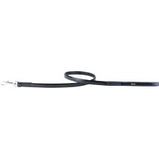 COLLAR Kožené vodítko lesklé Brilliance, 122cm/13mm, čierna