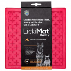 LM Buddy lízacia podložka, 23x20x20 cm, ružová