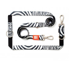 Max&Molly Vodítko Multifunkčné Zebra, L