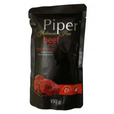 PIPER Plat.kapsička pre psov hovädzia a hnedá ryža, 150 g