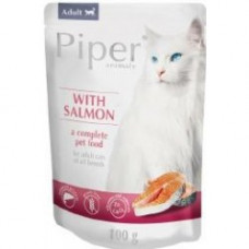 PIPER kapsička pre mačky s lososom, 100 g