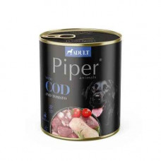 PIPER konzerva pre psa treska a rajčiny, 800g