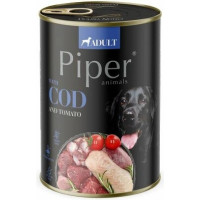 PIPER konzerva pre psa treska a rajčiny, 400g