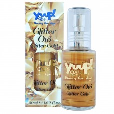 Yuup! Fashion Glitter Gold - parfumovaný prípravok na lesk so zlatými čiastočkami - Kapacita: 50ml