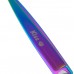 Geib Silver Rainbow Kiss Curved Scissors - kvalitné zakrivené nožnice s mikrorezom a dúhovou úpravou - 7,5"
