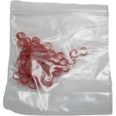 HPP latexové gumičky 100 ks. - červená 0,5 cm