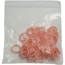 HPP latexové gumy 100ks - ružové 0,9cm
