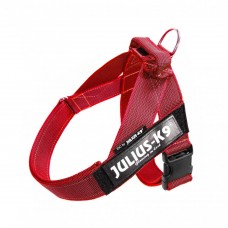 Julius-K9 Color & Grey Red - opaskový postroj, postroj pre psa, červený - Veľkosť: 0