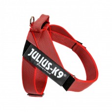 Julius-K9 Color & Grey Red - opaskový postroj, postroj pre psa, červený - Veľkosť: 1