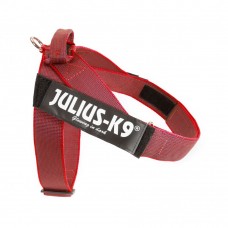 Julius-K9 Color & Grey Red - opaskový postroj, postroj pre psa, červený - Veľkosť: 2