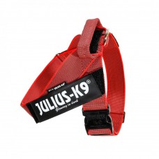 Julius-K9 Color & Grey Red - opaskový postroj, postroj pre psa, červený - Veľkosť: 3