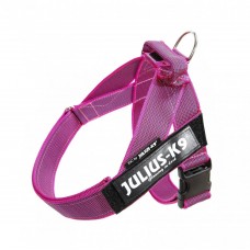 Julius-K9 IDC Color & Grey Pink - postroj na opasok, postroj pre psa, fuchsiová - Veľkosť: 0