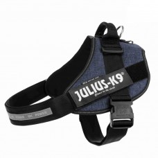 Julius-K9 IDC Dog Harness Jeans - postroj najvyššej kvality, postroj pre psa v džínsovej farbe - Veľkosť: 3